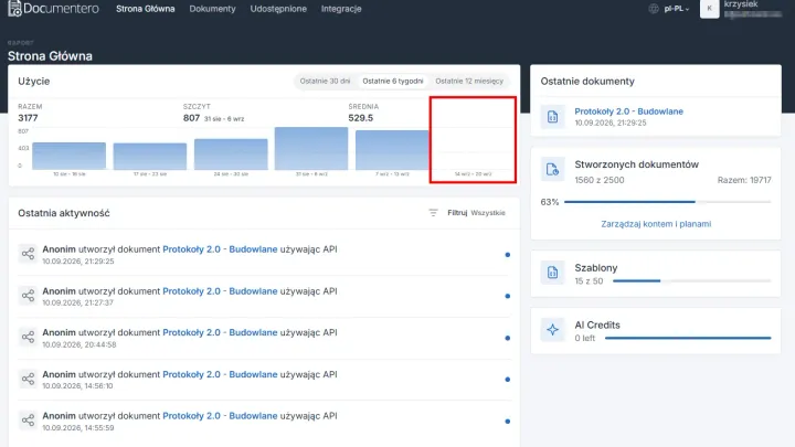Documentero drop-in