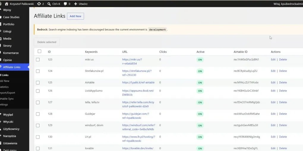 WP Affiliate Links Inserter