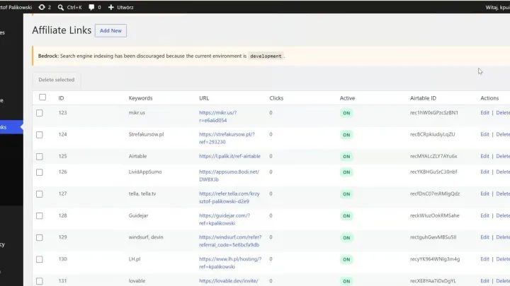 WP Affiliate Links Inserter